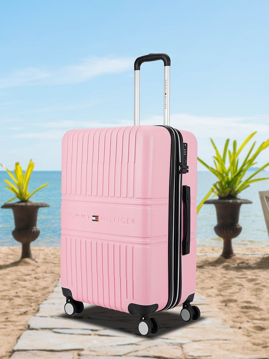 Tommy Hilfiger Textured Hard Sided Large Trolley Suitcase