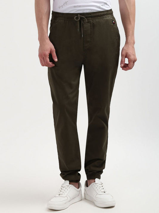 Tommy Hilfiger Men Organic Cotton  Slim Fit Mid Rise Track Pants