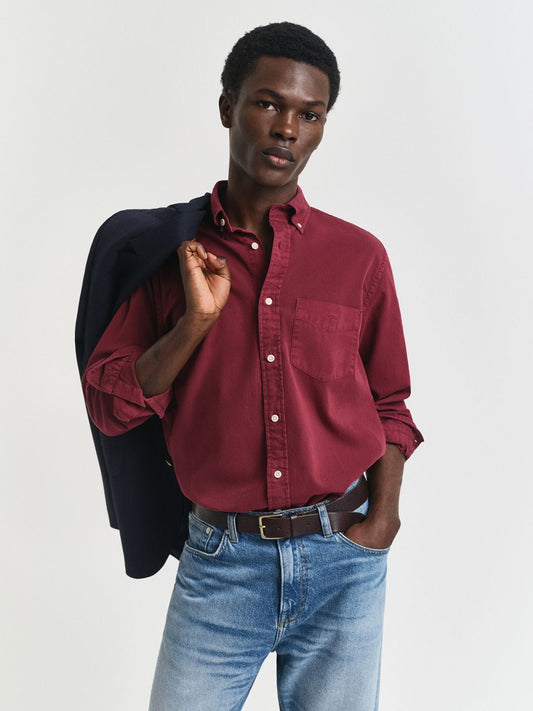 GANT Men Classic Fit Solid Button-Down Collar Pure Cotton Casual Shirt