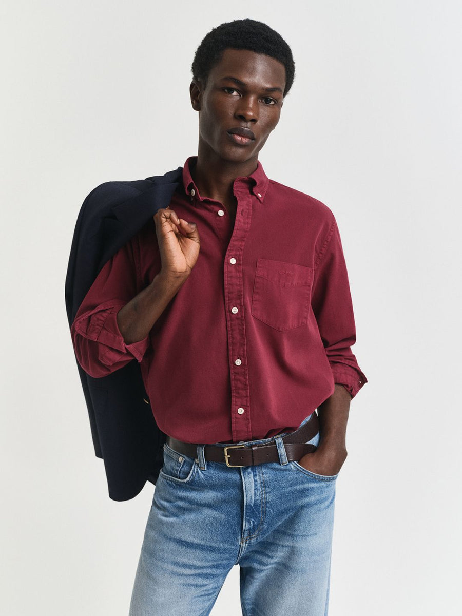 GANT Men Classic Fit Solid Button-Down Collar Pure Cotton Casual Shirt