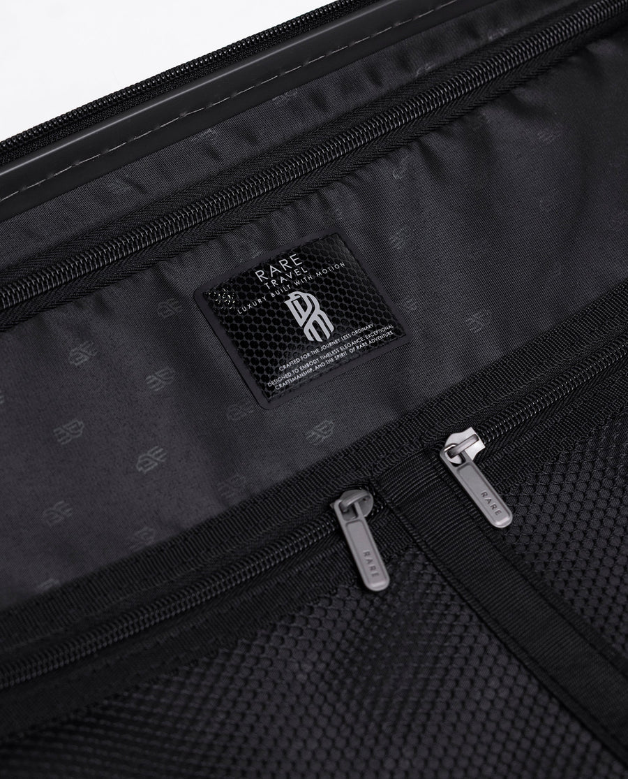 Rare Rabbit Gallardo Black Impact-Resistant Hard Shell Trolley Bag