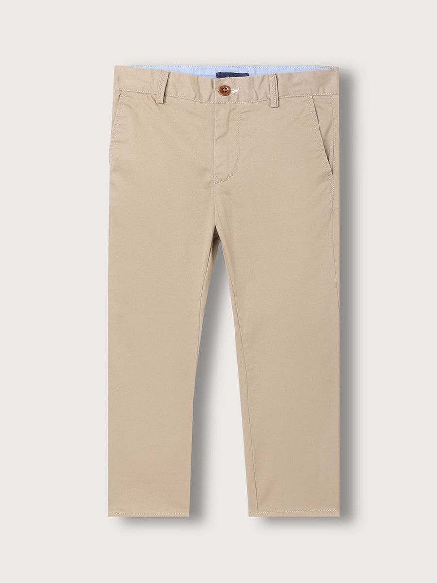 GANT Boys Mid Rise Cotton Chinos Trousers