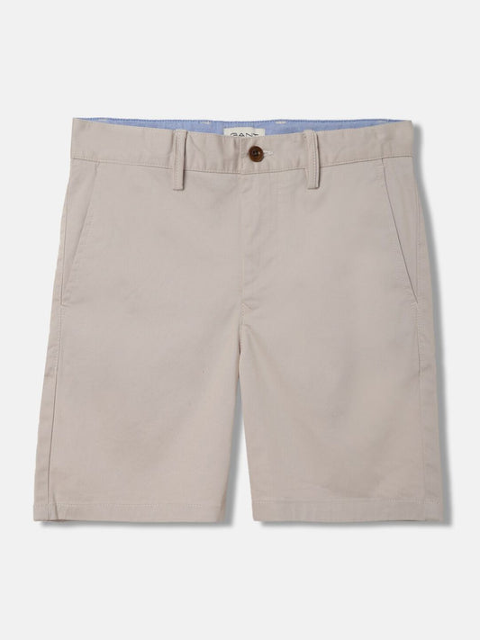 GANT Solid Mid-Rise Regular Fit Shorts