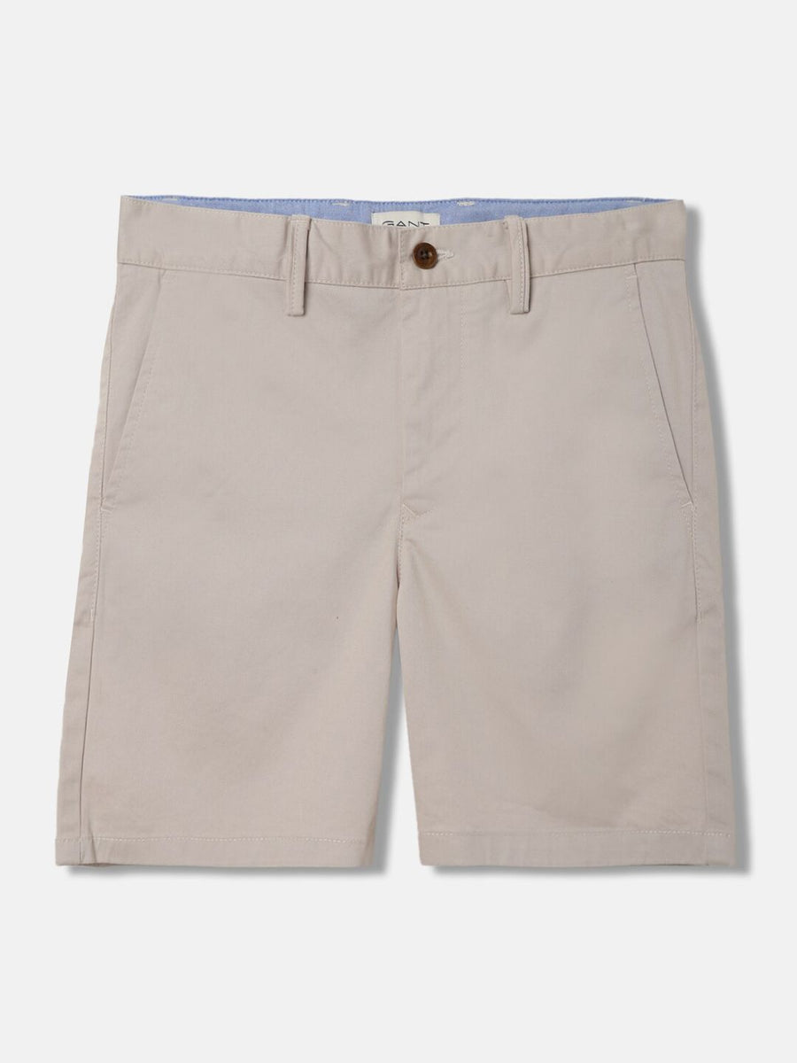 GANT Solid Mid-Rise Regular Fit Shorts