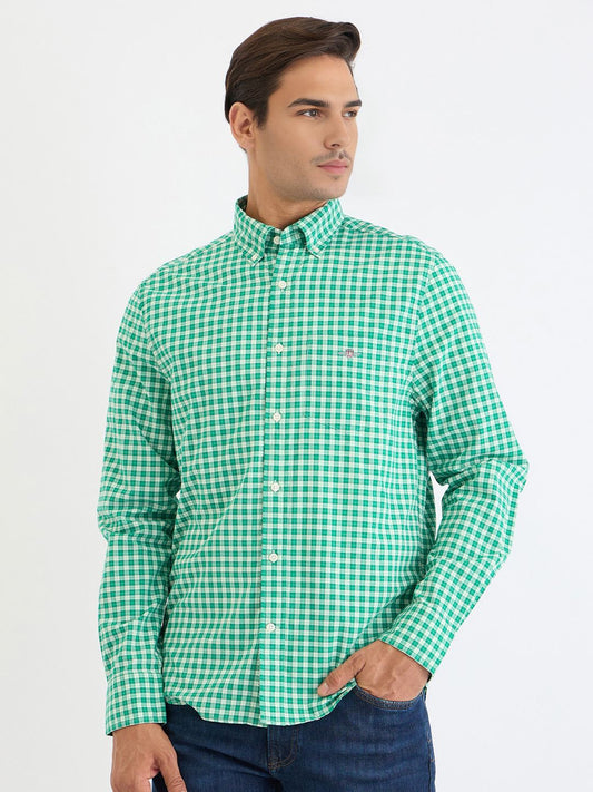 GANT Men Buffalo Checks Opaque Checked Casual Shirt