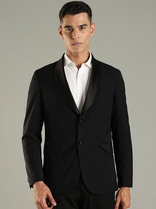 Tommy Hilfiger Notched Lapel Single-Breasted Blazer