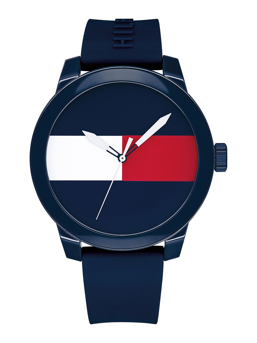 Tommy Hilfiger Men Navy Blue & White Analogue Watch TH1791322W
