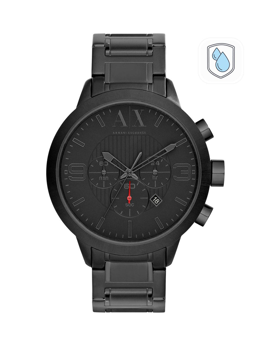 Armani Exchange Men Black Analogue Dial Chronograph Watch AX1277
