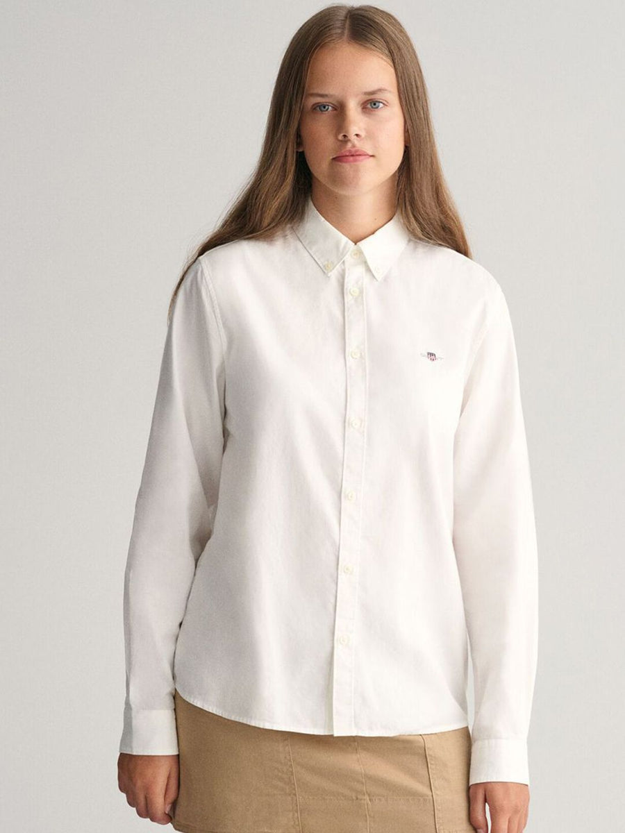 GANT Boys Solid Button-Down Collar Cotton Casual Shirt
