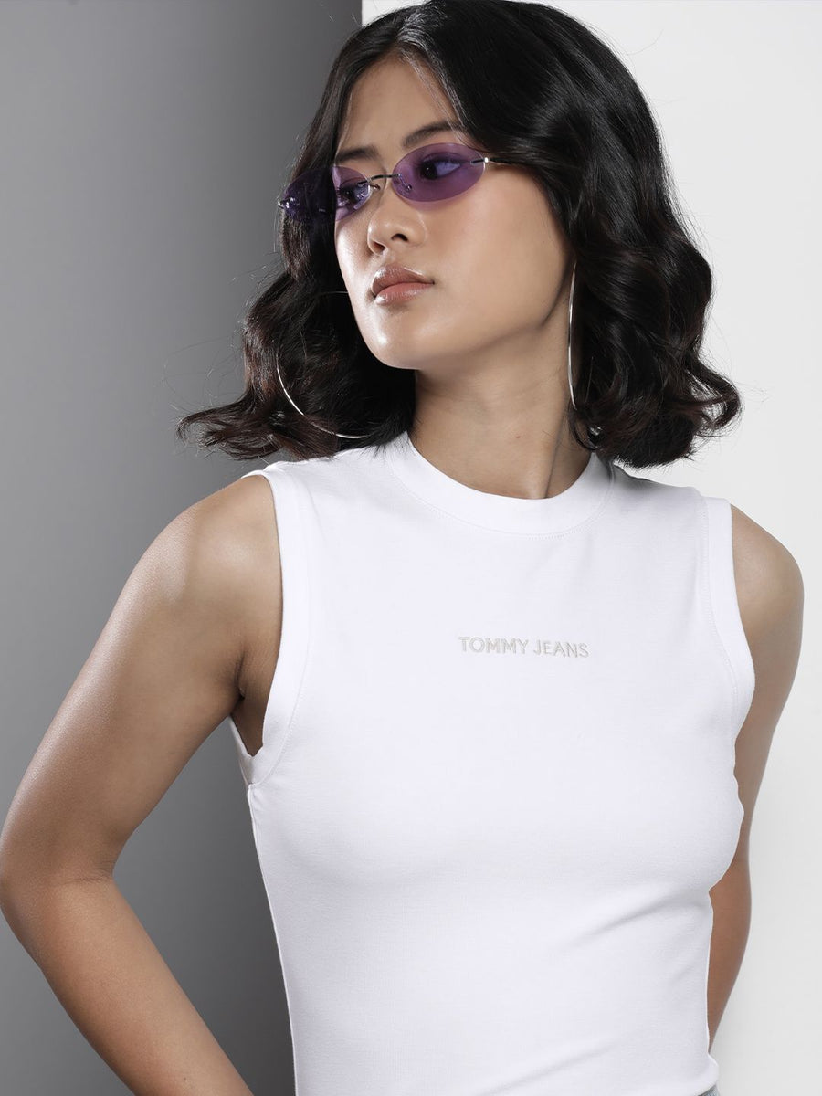 Tommy Hilfiger Brand Logo Embroidered Bodysuit