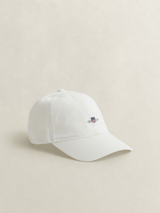 Gant Men White Solid Shield Caps