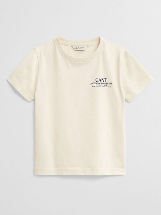 GANT Boys Varsity Printed Pure Cotton T-shirt