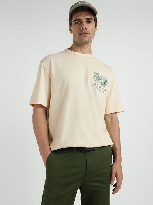 GANT Men Graphic Printed Crew Neck T-shirt