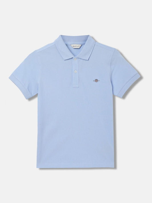 GANT Solid Polo Neck Regular Fit T-Shirt