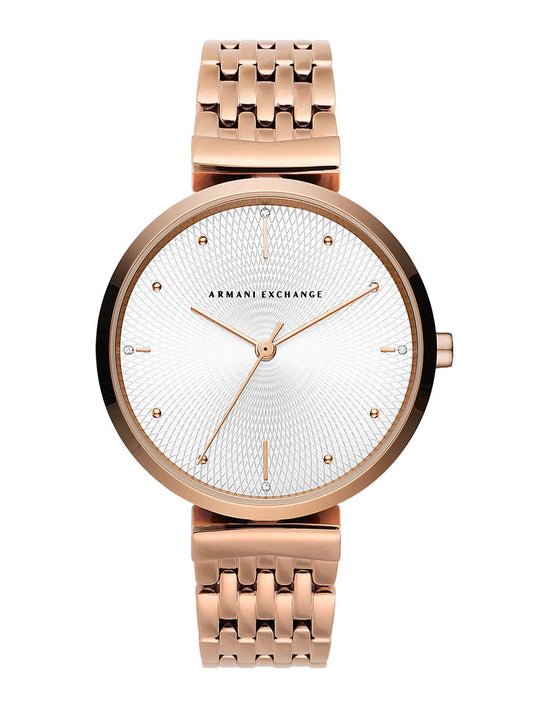 Armani Exchange Women Zoe Silver-Toned Analogue Watch AX5901