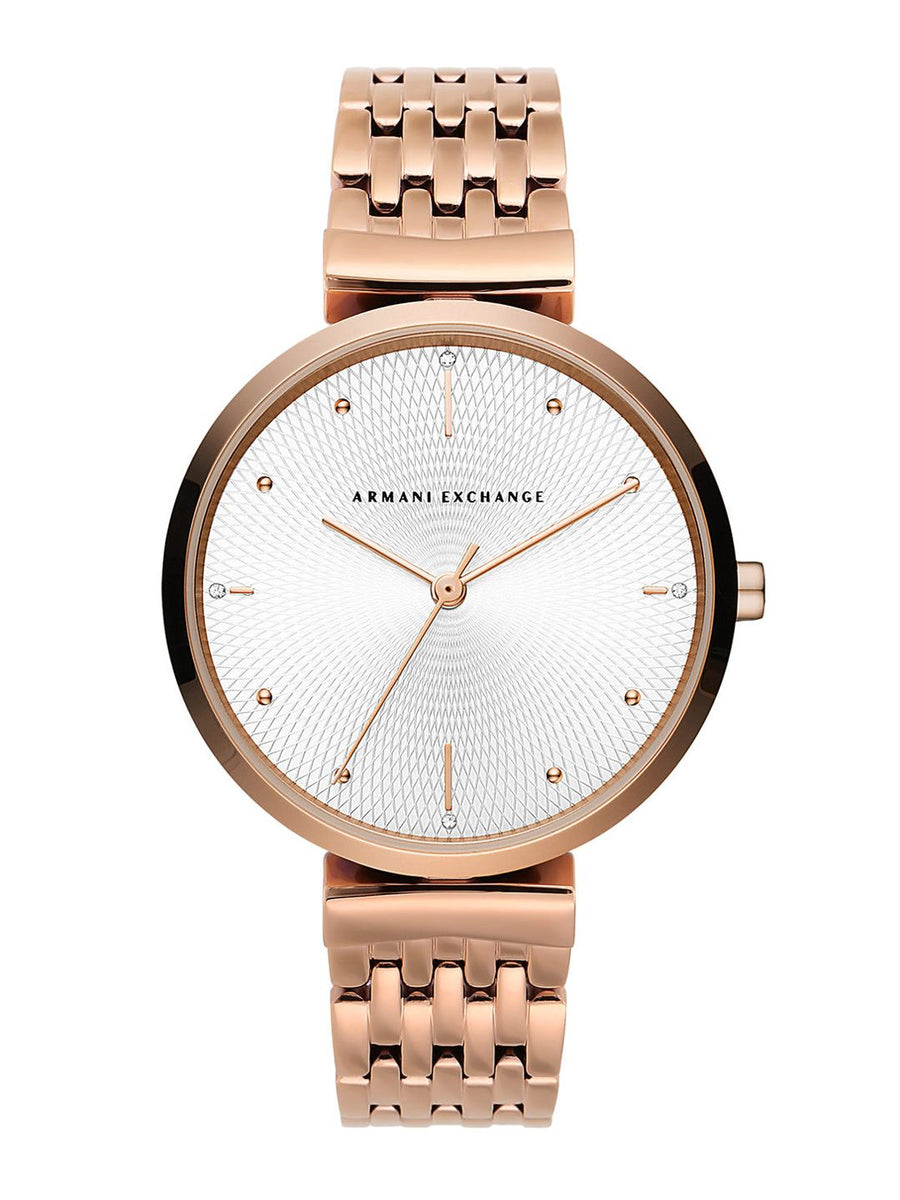 Armani Exchange Women Zoe Silver-Toned Analogue Watch AX5901