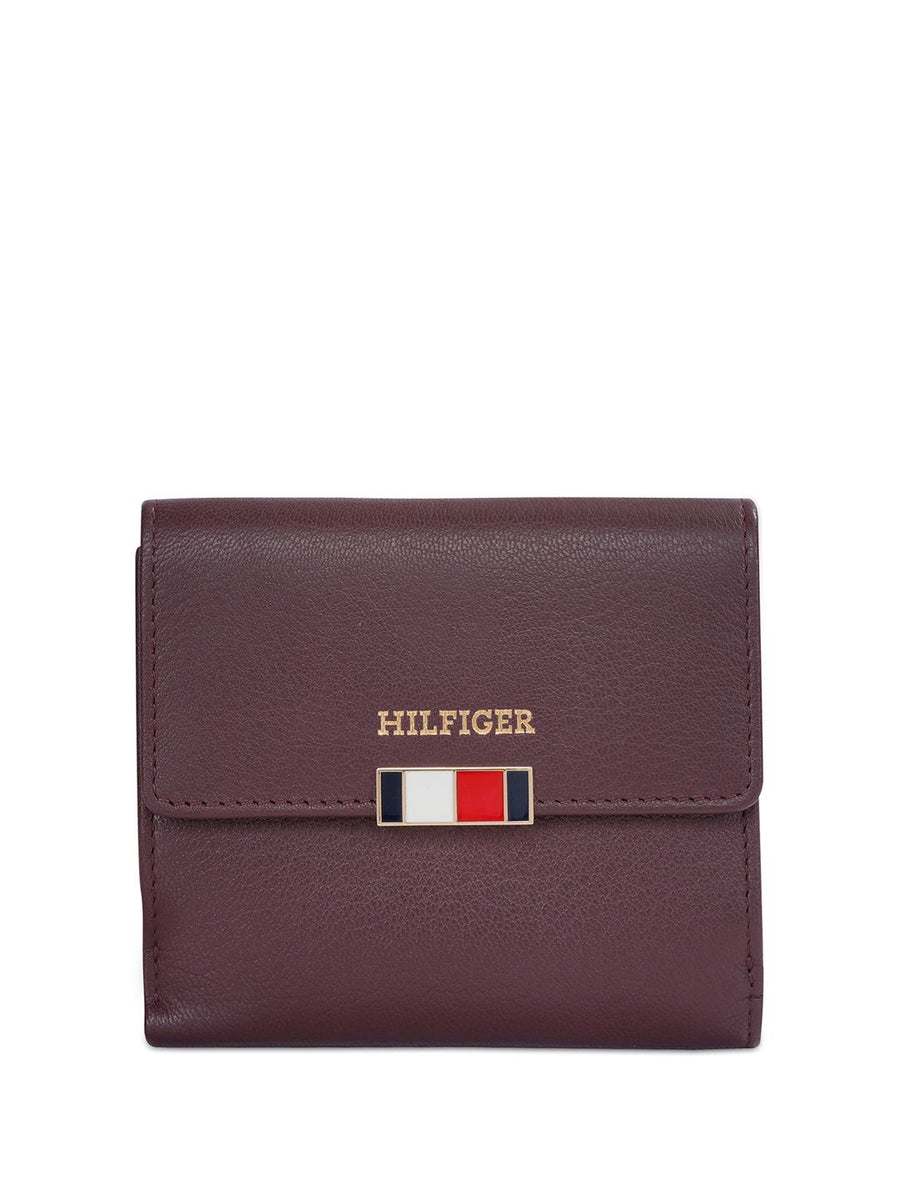 Tommy Hilfiger Leather Bowling Sling Bag with Embellished Detail