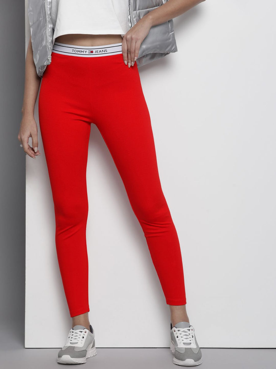 Tommy Hilfiger Women Brand Logo Taping Leggings