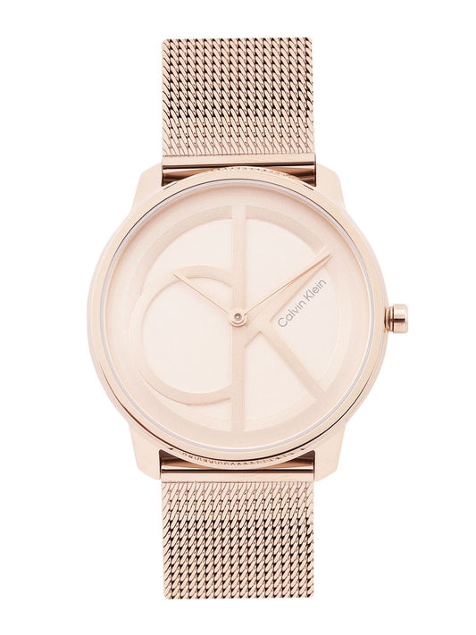 Calvin Klein Unisex Iconic Brand Logo Patterned Analogue Watch 25200035