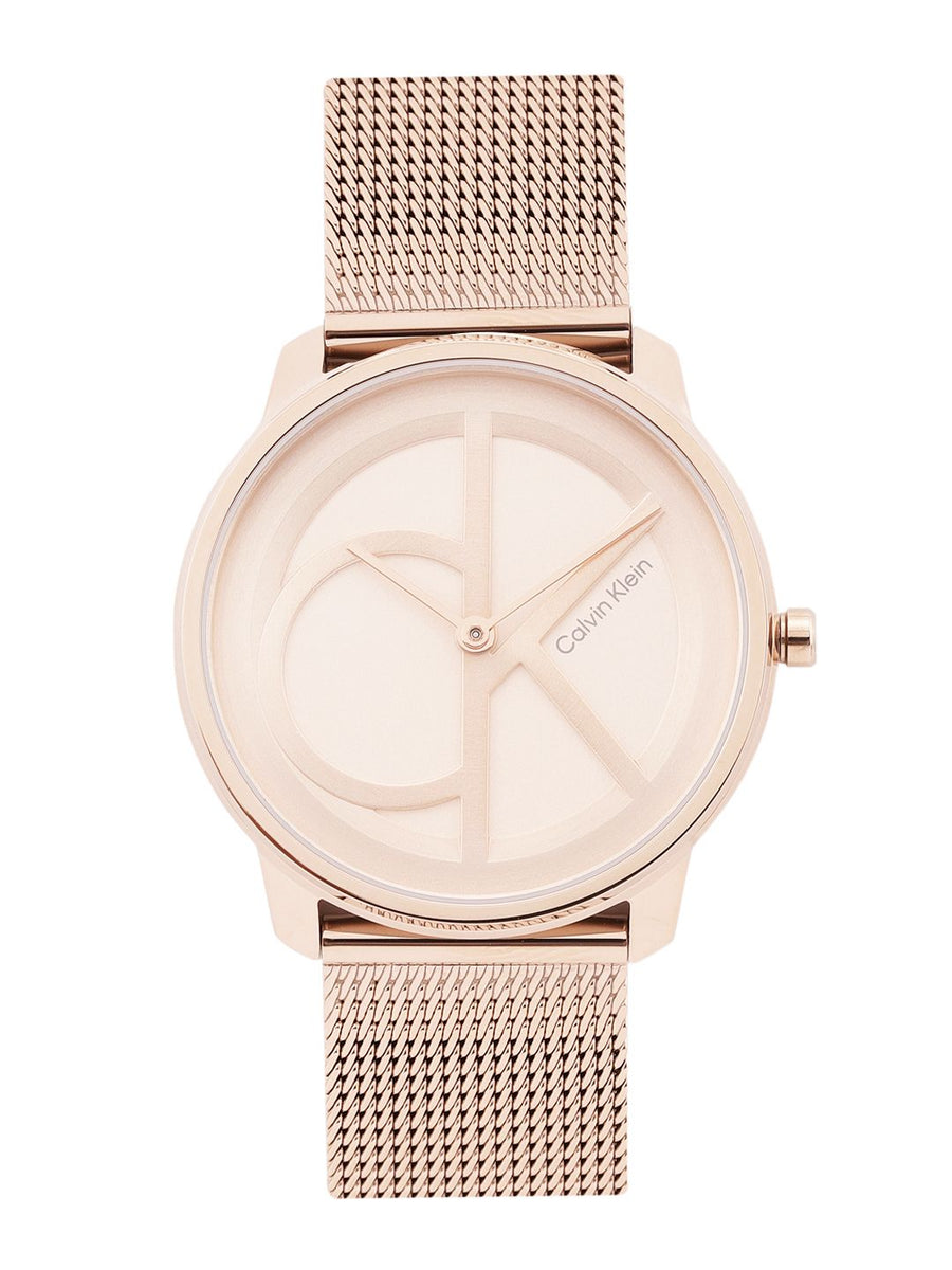 Calvin Klein Unisex Iconic Brand Logo Patterned Analogue Watch 25200035
