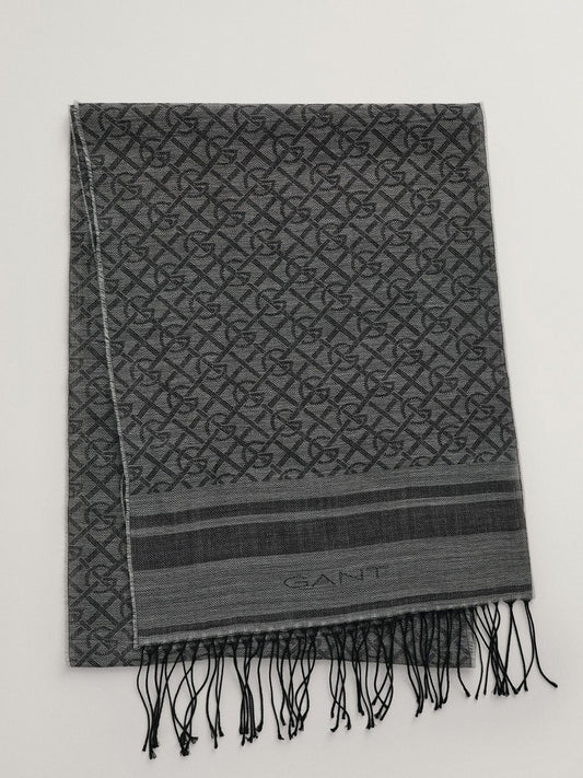 GANT Men Self Design Tasselled Scarf