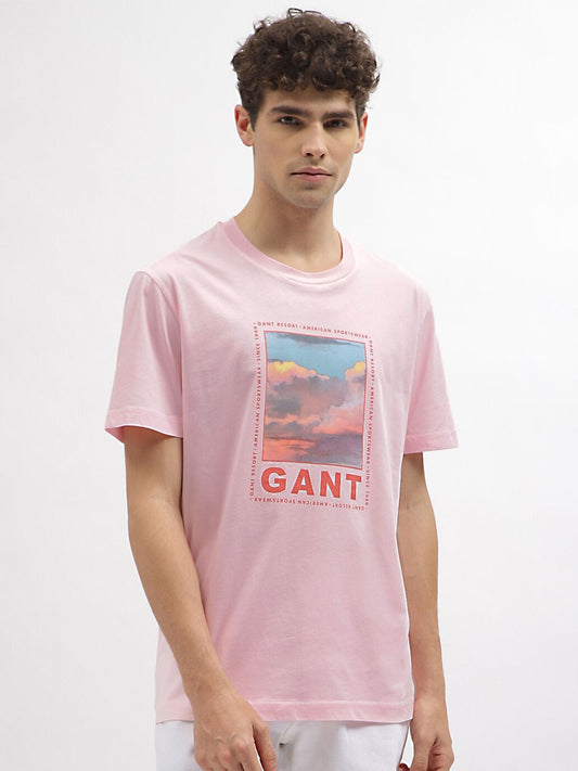GANT Relaxed Fit Graphic Print Round Neck T-shirt