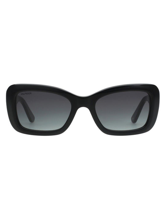 Tommy Hilfiger Women Green Lens & Black Cateye Sunglasses with