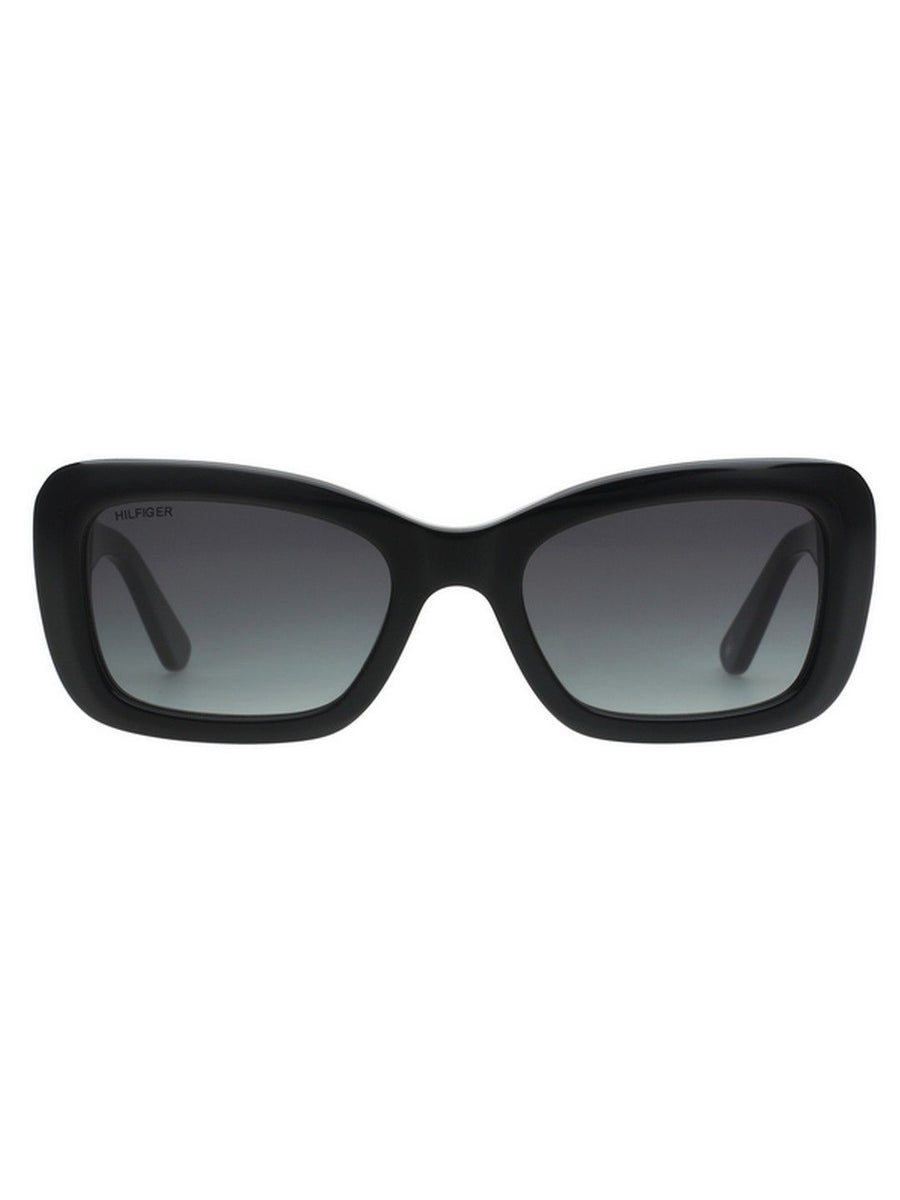 Tommy Hilfiger Women Green Lens & Black Cateye Sunglasses with