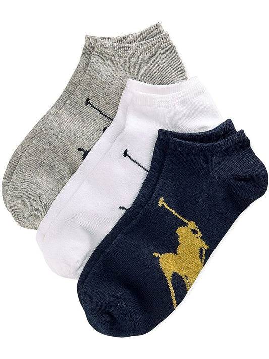 Polo Ralph Lauren Men Pack of 3 Cotton Patterned Socks