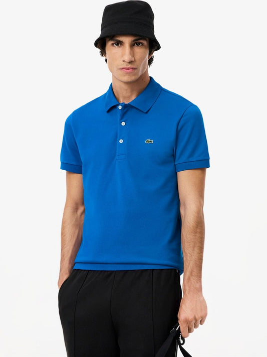Lacoste Men Brand Logo Polo Collar Pockets Slim Fit T-shirt
