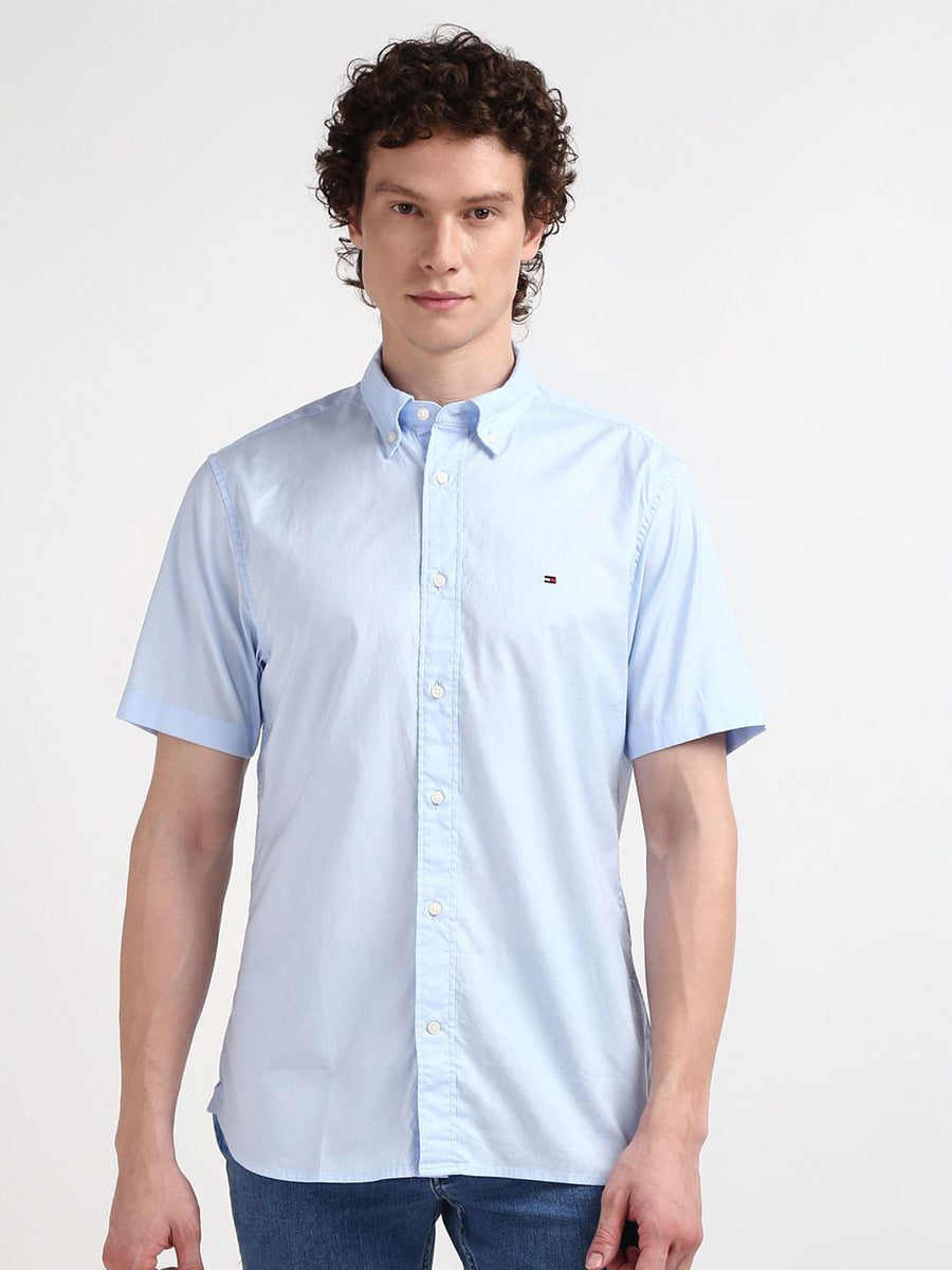 Tommy Hilfiger Men Opaque Solid Casual Shirt