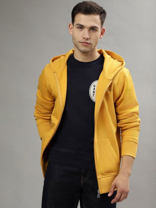 GANT Solid Hooded Regular Fit Sweatshirt
