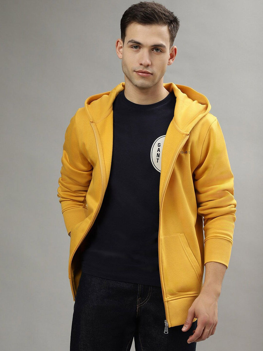 GANT Solid Hooded Regular Fit Sweatshirt
