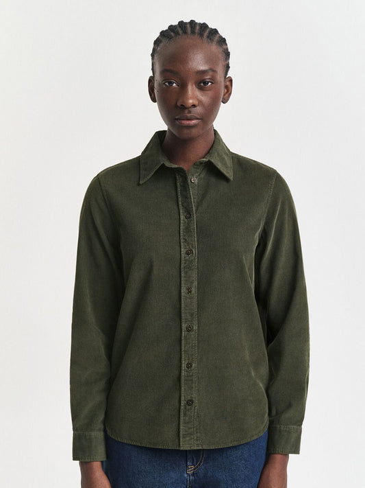 GANT Women Solid Spread Collar Pure Cotton Casual Shirt