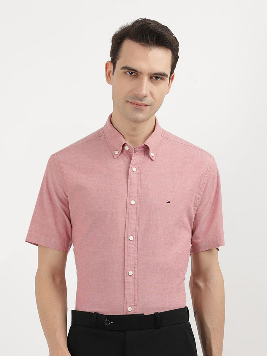 Tommy Hilfiger Men Opaque Button-Down Collar Casual Shirt
