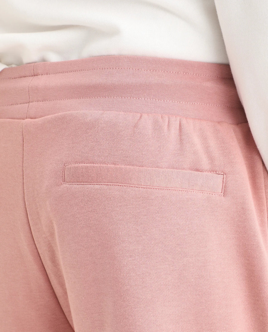 Rare Rabbit Men's Titan Pink Cotton Plain Regular Fit Joggers