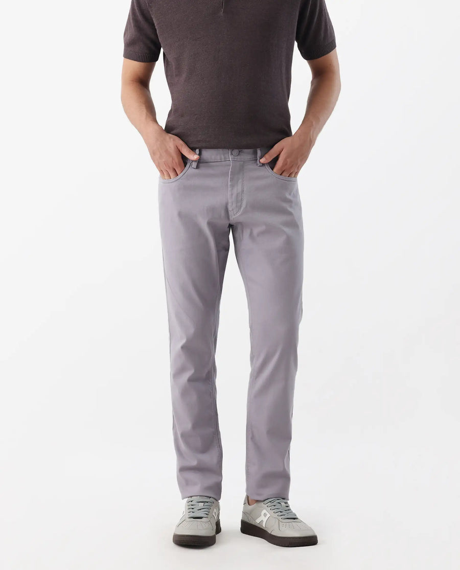 Rare Rabbit Men's Spoke -24 Pastel Purple Cotton Blend Plain Regular Fit Trouser