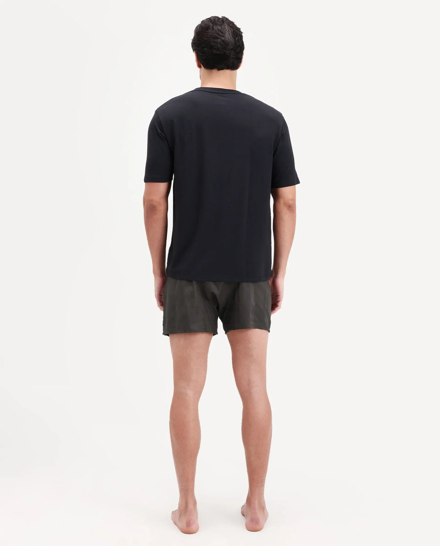 Rare Rabbit Men's Deval Brown Cotton Blend Fabric Regular Fit Checks Boxer