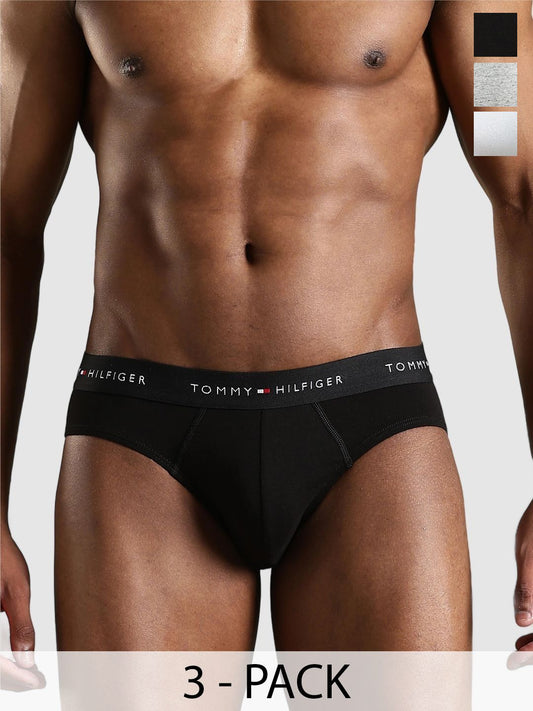 Tommy Hilfiger Pack Of 3 Cotton Basic Briefs F25HMUW056