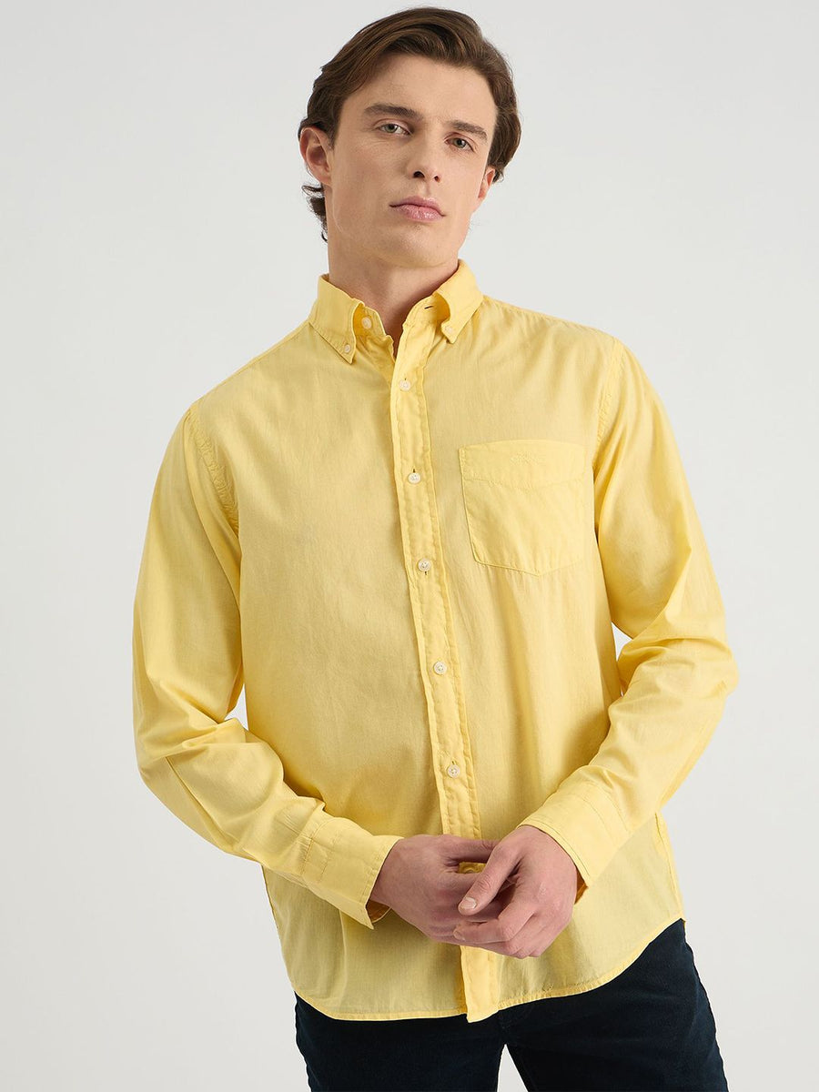 GANT Men Button-Down Regular Sunfaded Voile Casual Shirt