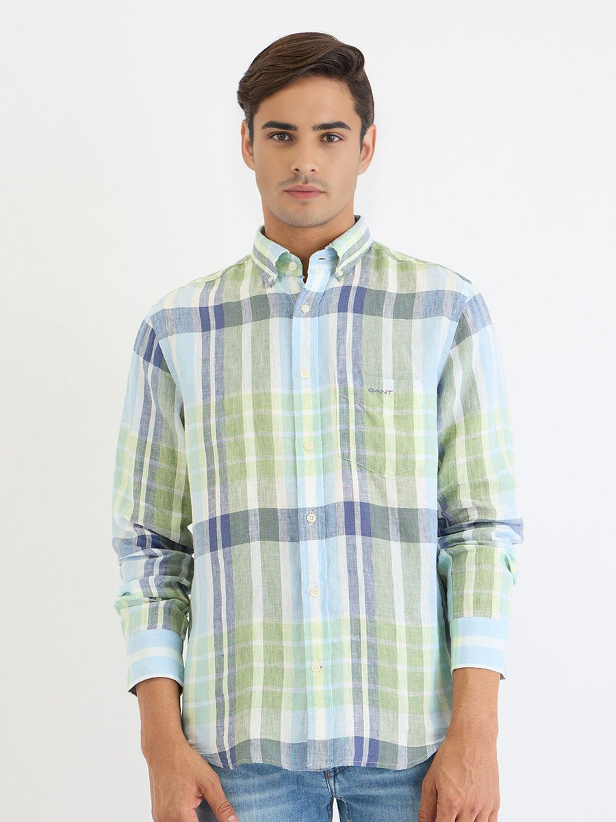 GANT Men Buffalo Checks Opaque Checked Casual Shirt