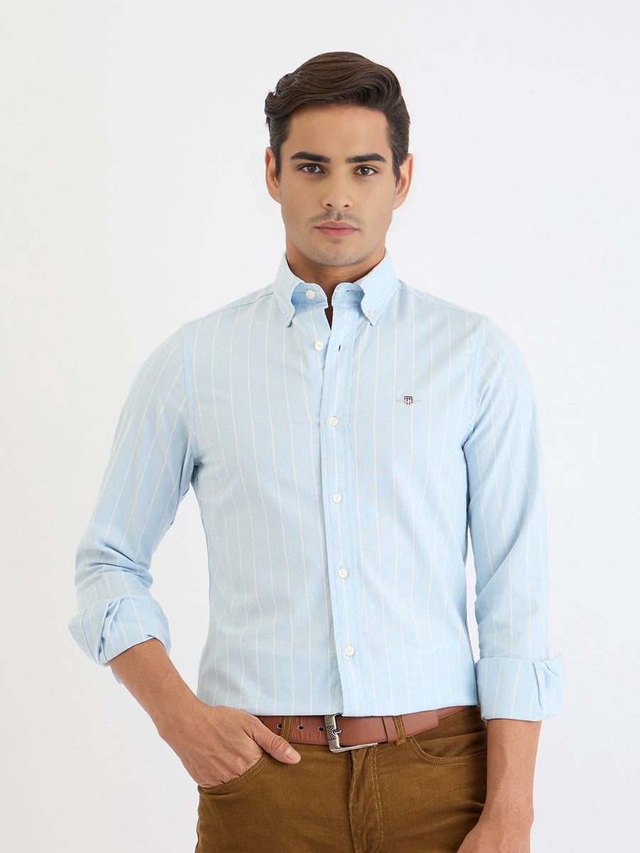 GANT Men Slim Fit Striped Casual Shirt