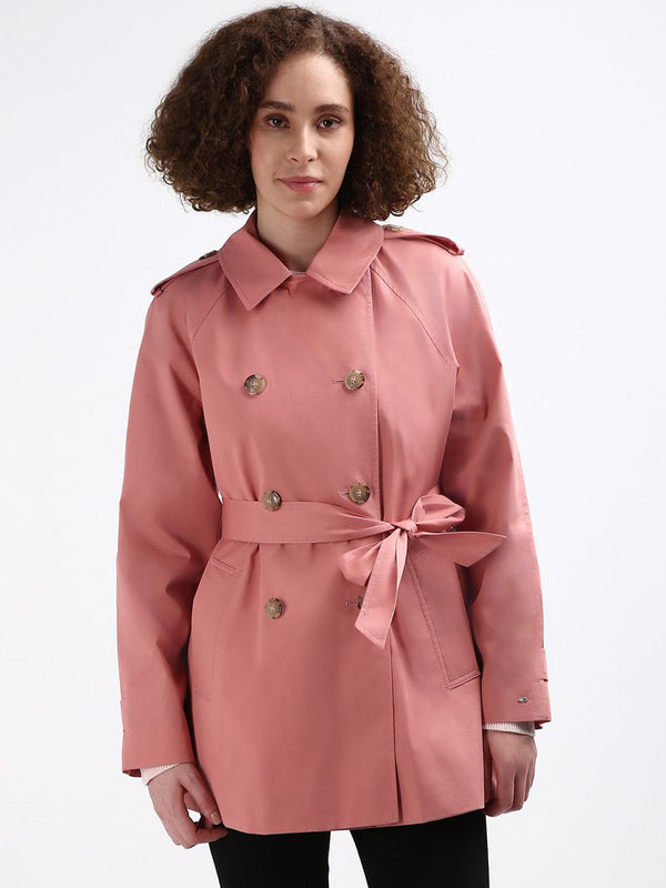 Tommy Hilfiger Single-Breasted Cotton Trench Coat