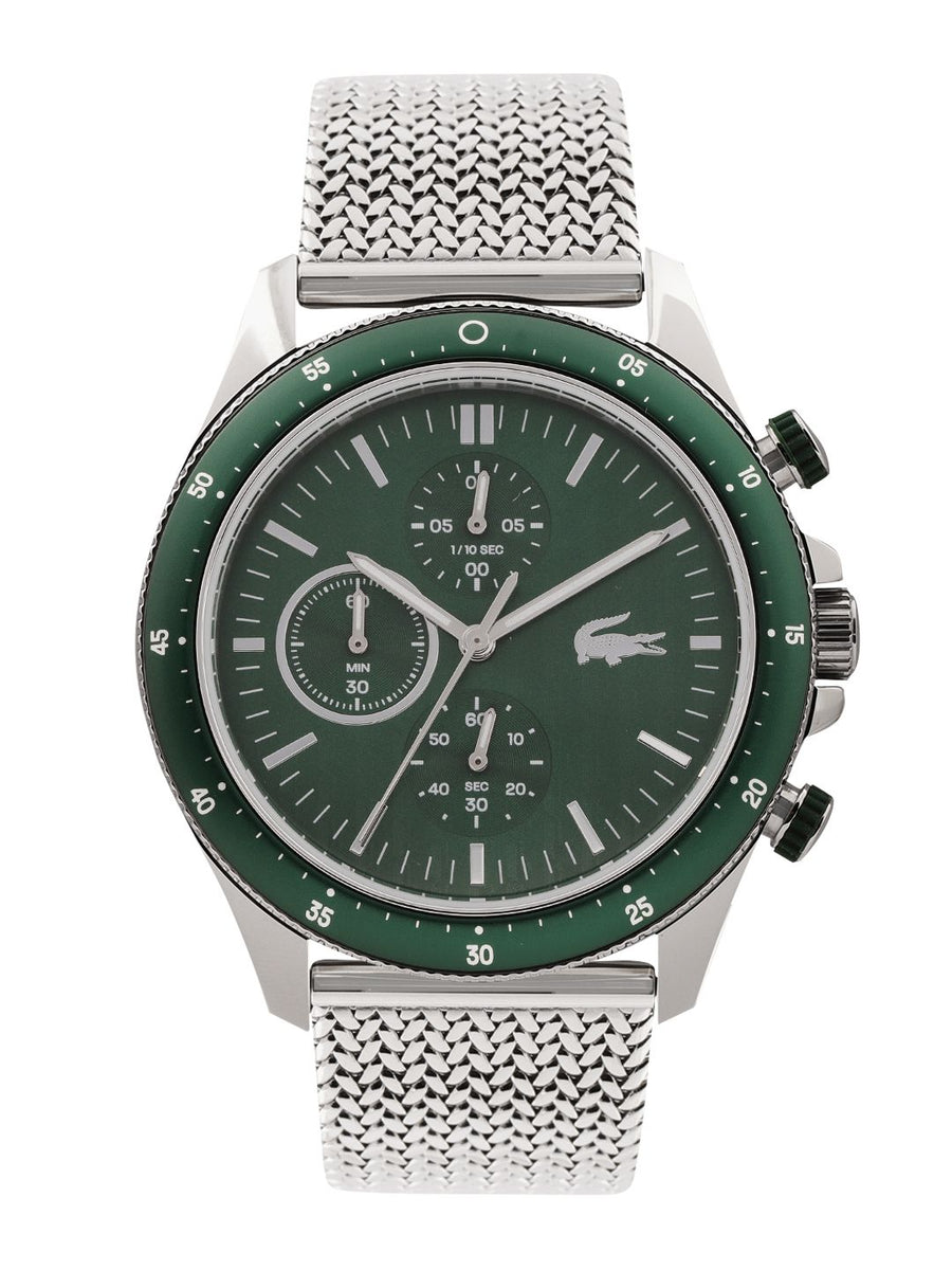 Lacoste Men Neo Heritage Bracelet Style Analogue Chronograph Watch 2011255-Green