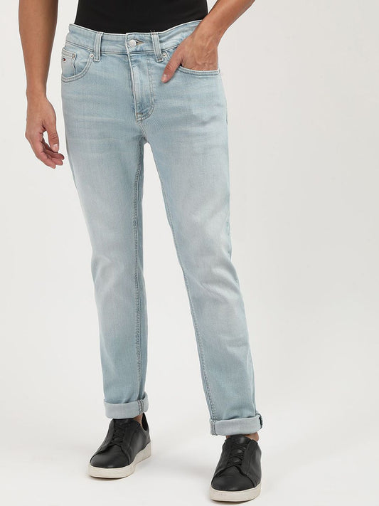 Tommy Hilfiger Men Mid-Rise Slim Fit Heavy Fade Stretchable Jeans
