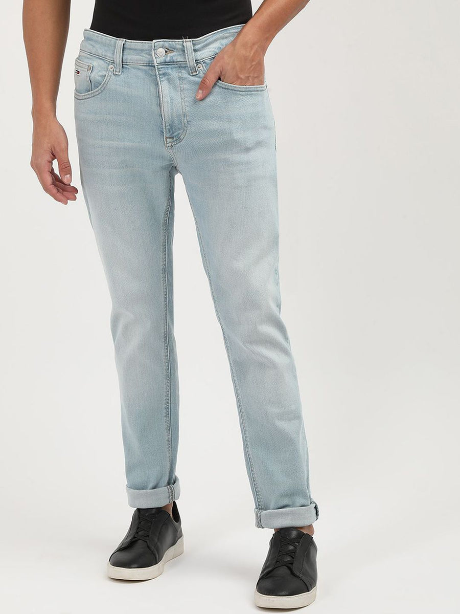 Tommy Hilfiger Men Mid-Rise Slim Fit Heavy Fade Stretchable Jeans