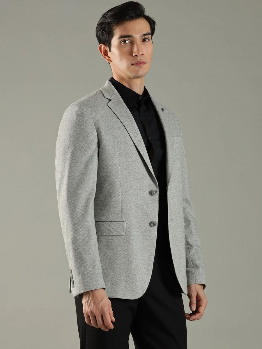 Tommy Hilfiger Textured Single Breasted Blazer