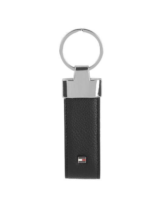 Tommy Hilfiger Men Black Textured Key Case