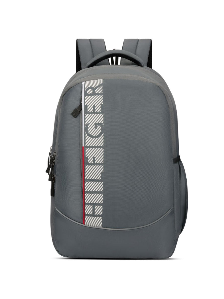 Tommy Hilfiger Unisex Grey Printed Backpack