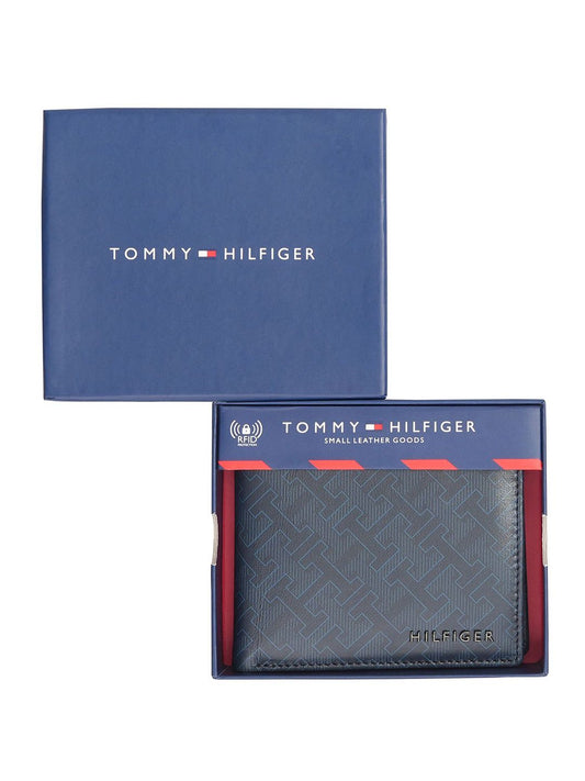 Tommy Hilfiger Men Textured Leather Two Fold Wallet